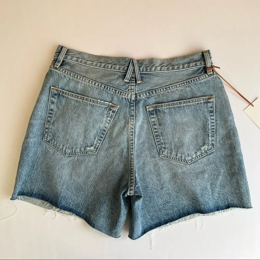 SLVRLAKE Dakota High Rise Relaxed Cut Off Denim Shorts - Picture 5 of 11